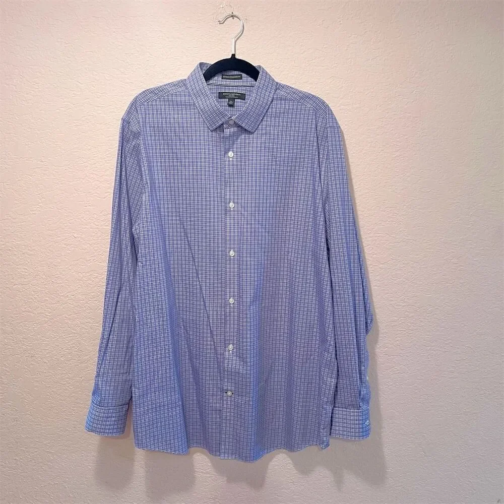 *30off3* Banana Republic Men's XL Light Purple Dress Shirt Long Sleeve Business